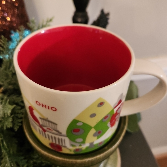 Starbucks "You Are Here" Ohio Mug -‎ Collectible, Like New, Buckeye Red - Picture 5 of 5
